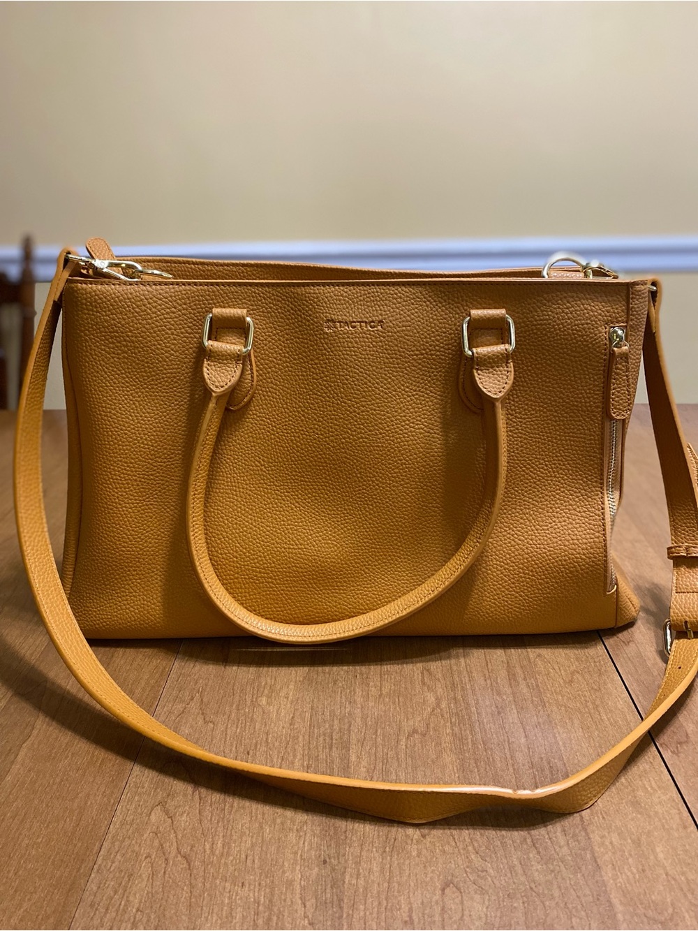 Tactica Elegant Protection concealed carry purse vegan leather satchel bag